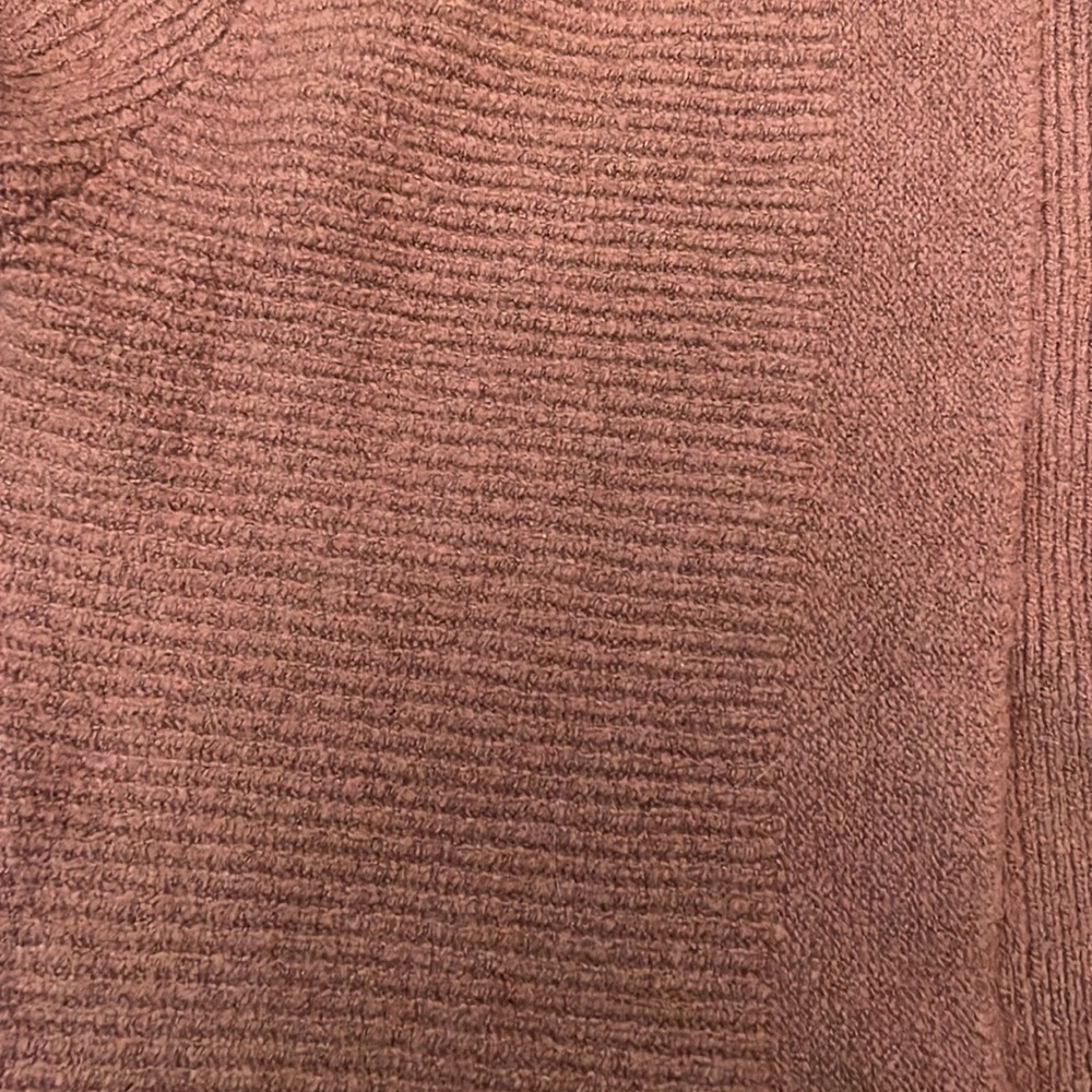 Lucky Brand Cocoa Brown Open Cardigan with Puff Sleeves - Picture 3 of 6